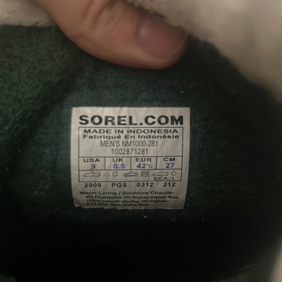NWOT Sorel Caribou Fleece trimmed boot - Picture 3 of 3
